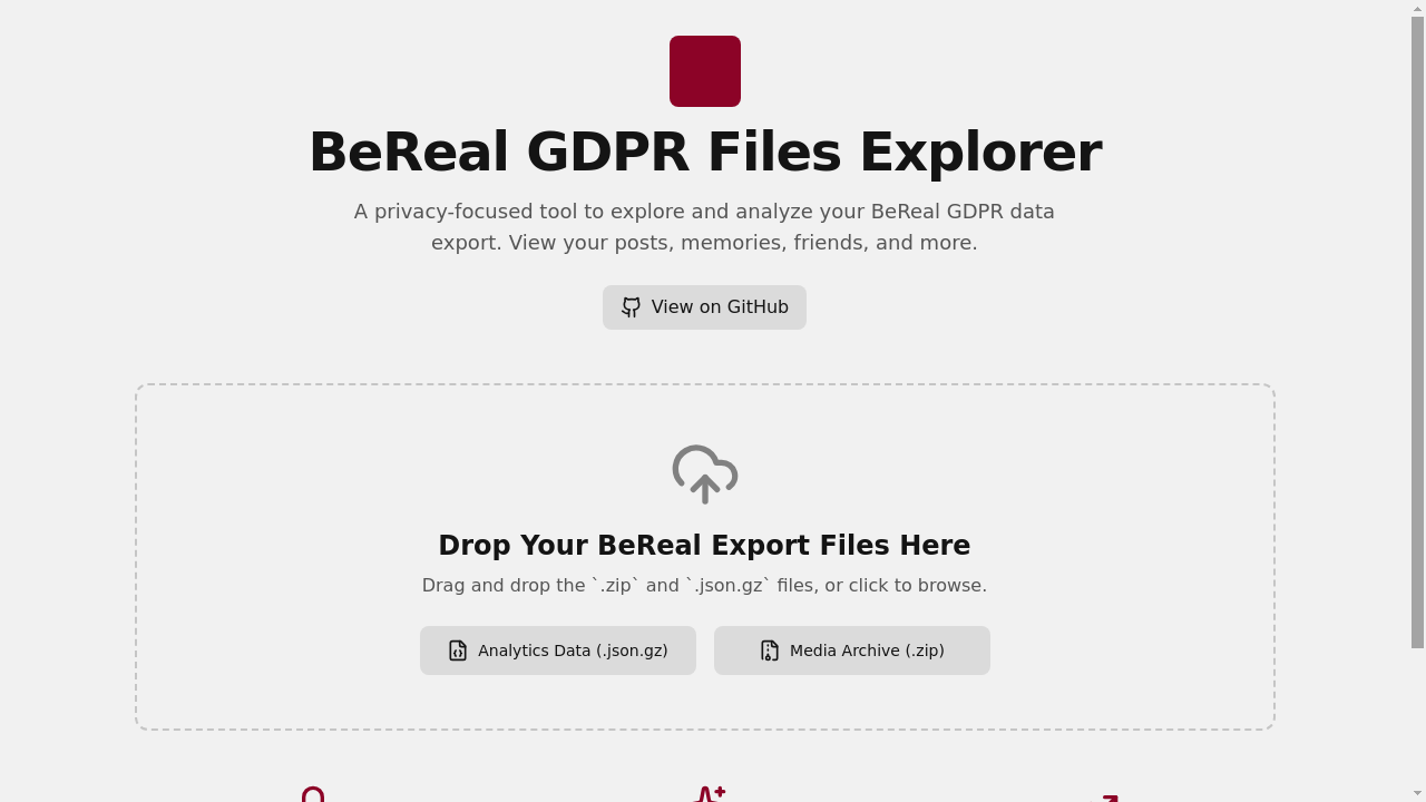 BeReal GDPR Explorer
